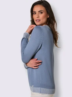 Pull en tricot 50% coton et 50% modal