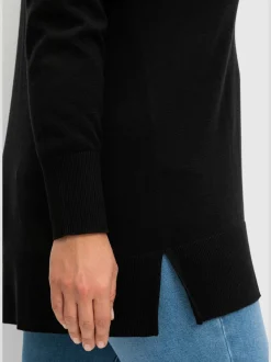 Pull en tricot fentes latérales