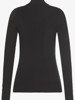 Pull en tricot fin col Mao avec manches longues étroites
