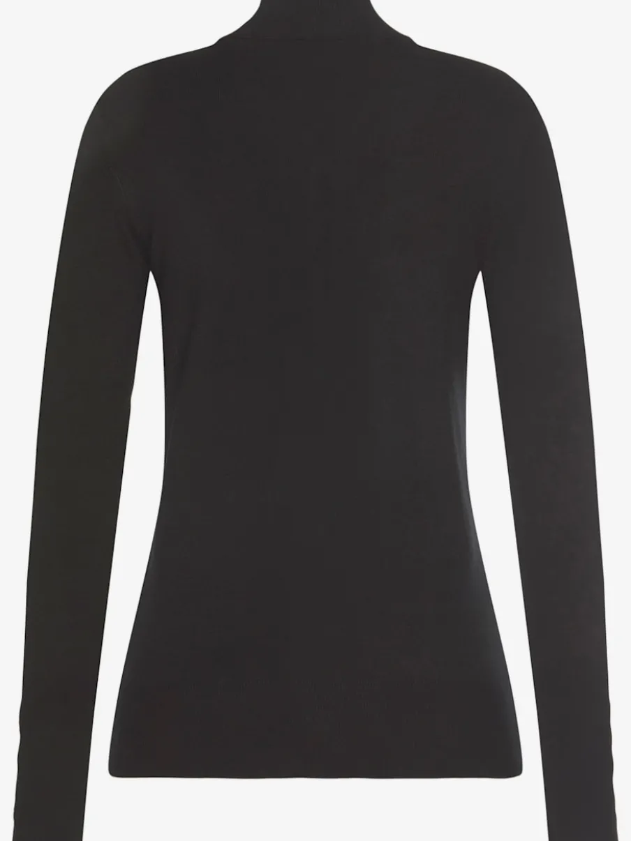 Pull en tricot fin col Mao avec manches longues étroites