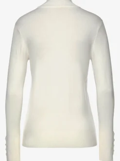 Pull en tricot fin col Mao avec manches longues étroites
