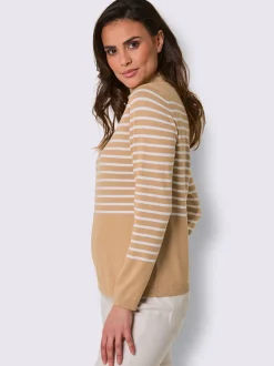Pull en tricot fin mélange de lyocell et de viscose de qualité