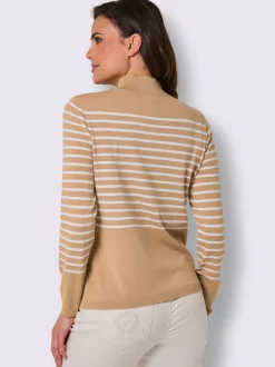 Pull en tricot fin mélange de lyocell et de viscose de qualité