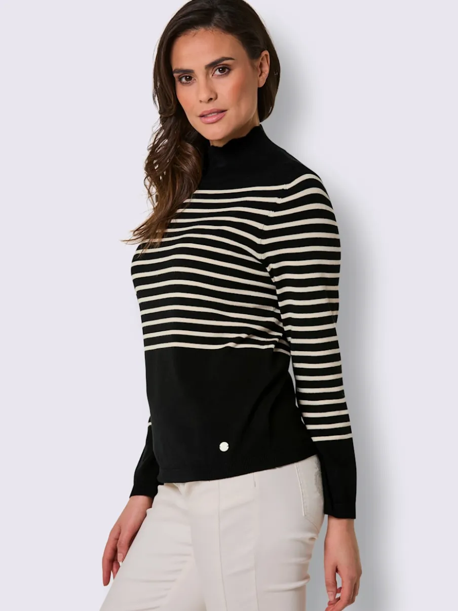 Pull en tricot fin mélange de lyocell et de viscose de qualité