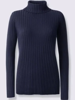 Pull en tricot fin tricot côtelé moderne
