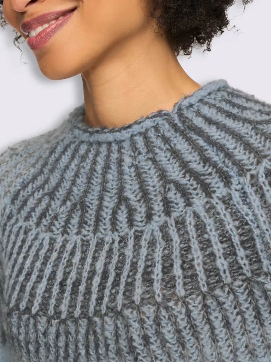 Pull en tricot 20% laine