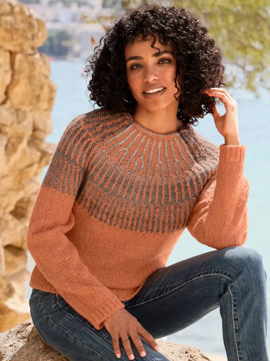 Pull en tricot 20% laine