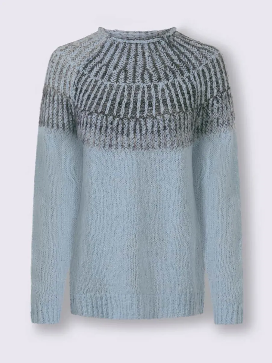 Pull en tricot 20% laine