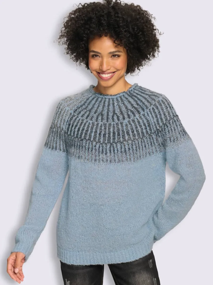 Pull en tricot 20% laine