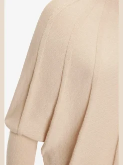 Pull en tricot à manches chauve-souris motifs tricotés doux