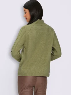 Pull en tricot motif torsadé mode