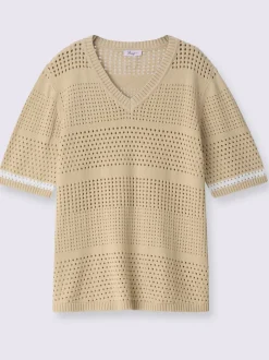 Pull en tricot tricot ajouré