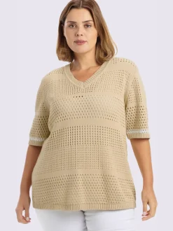 Pull en tricot tricot ajouré