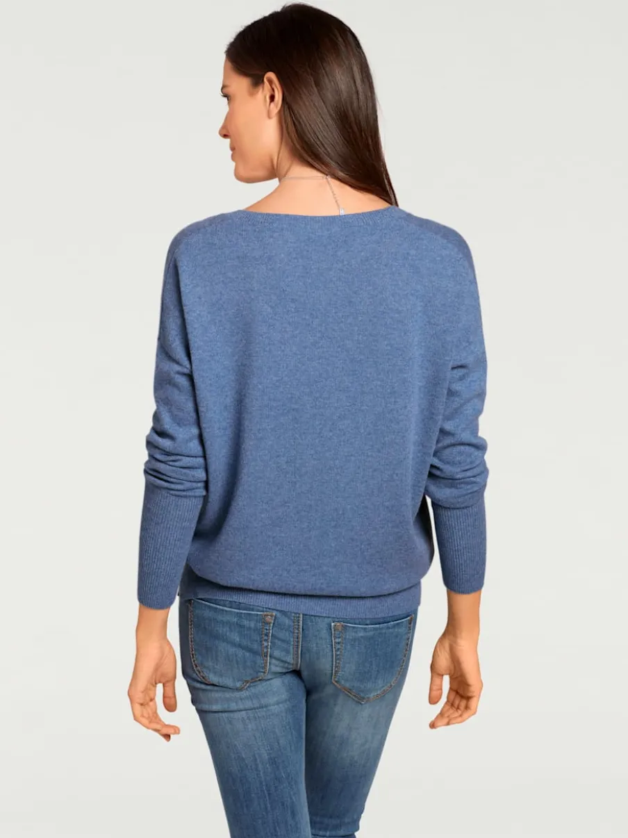 Pull en V en cachemire doux à porter avec simplicité