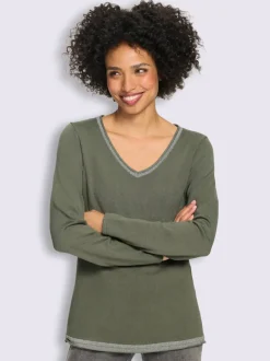 Pull fil argenté brillant couleur argenté