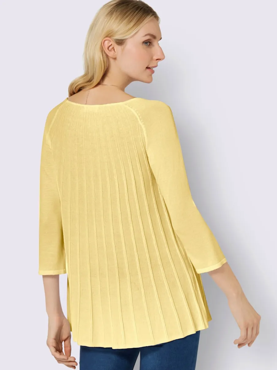 Pull fluide en viscose avec col rond et manchesraglan