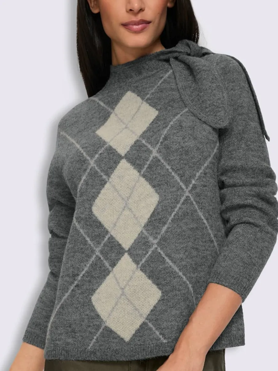 Pull jacquard joli col