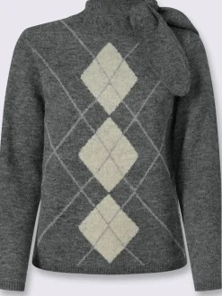 Pull jacquard joli col