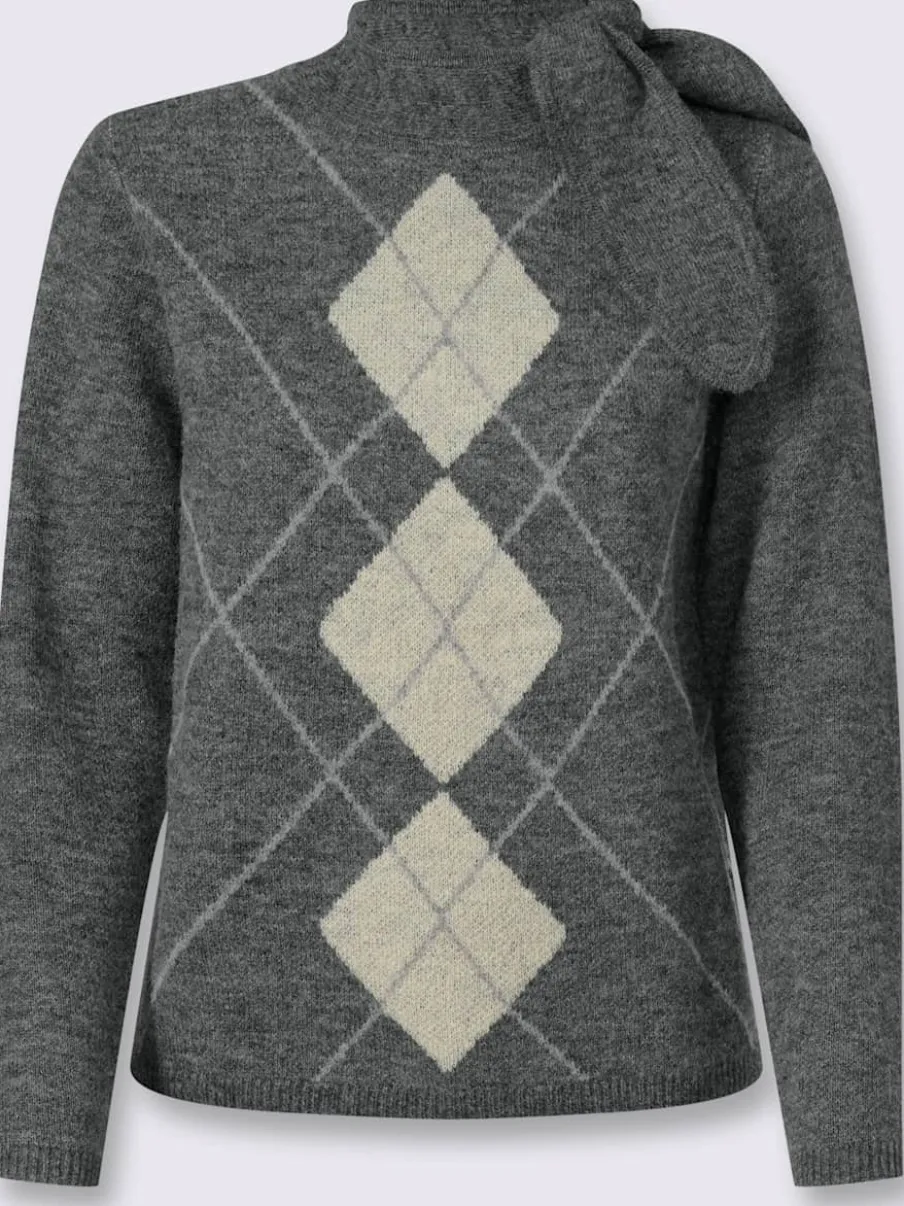 Pull jacquard joli col