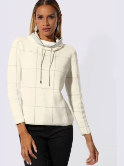 Pull jacquard mélange doux en coton