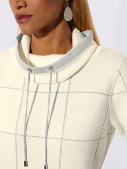 Pull jacquard mélange doux en coton
