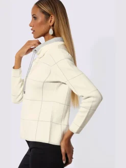 Pull jacquard mélange doux en coton