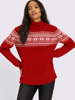 Pull jacquard superbe motif jacquard
