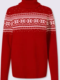 Pull jacquard superbe motif jacquard