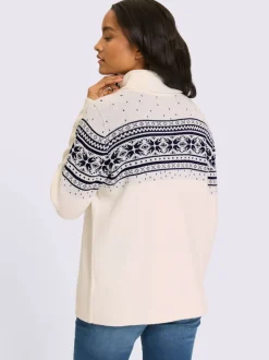 Pull jacquard superbe motif jacquard