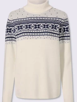 Pull jacquard superbe motif jacquard