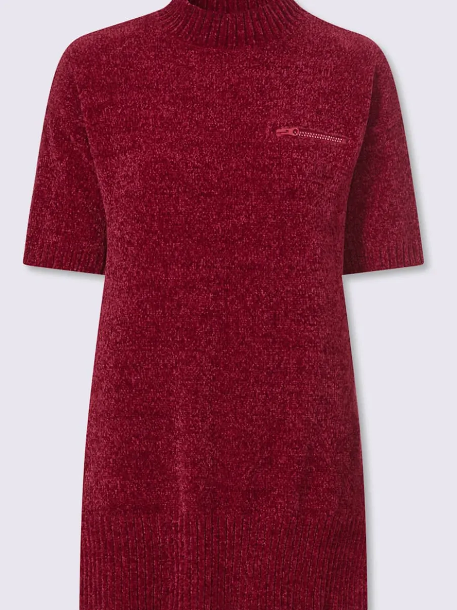 Pull long maille chenille douce