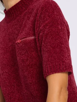 Pull long maille chenille douce