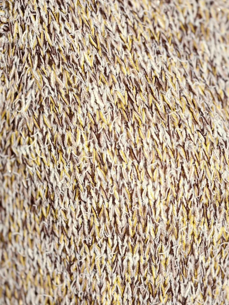 Pull à manches 3/4 avec encolure arrondie asymétrique