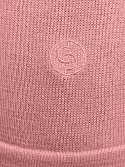 Pull à manches courtes en coton doux rayé brillant