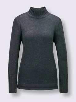 Pull à manches longues avec laine et cachemire
