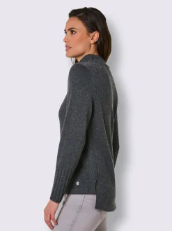 Pull à manches longues avec laine et cachemire
