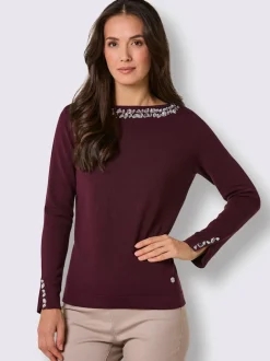Pull à manches longues mélange de lyocell et de viscose de qualité