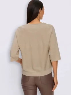 Pull à manches 3/4 superbe fil brillant