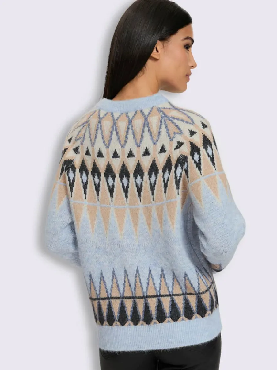 Pull norvégien joli motif norvégien