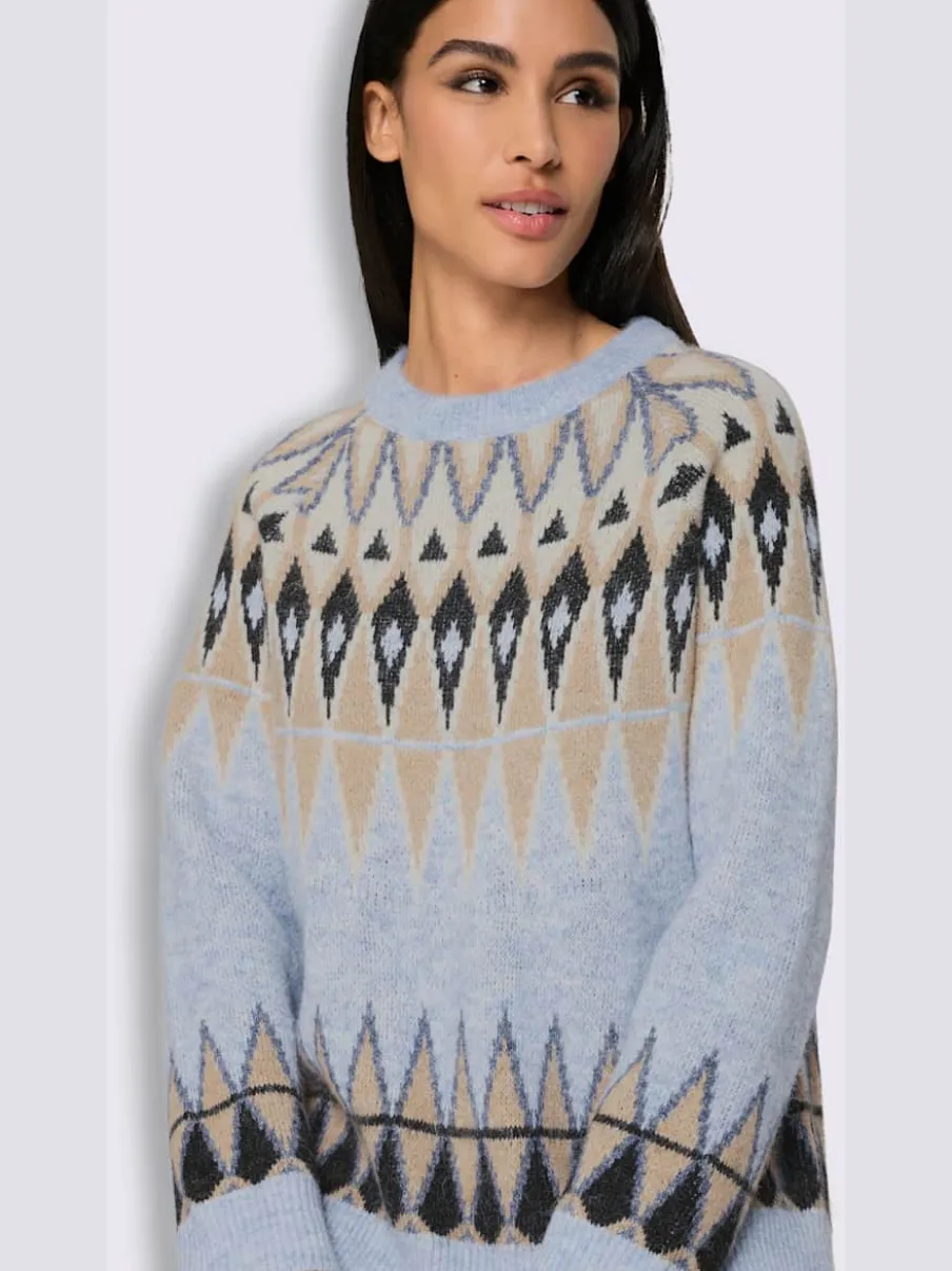 Pull norvégien joli motif norvégien