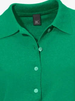 Pull polo avec col classique et demi-patte de boutonnage