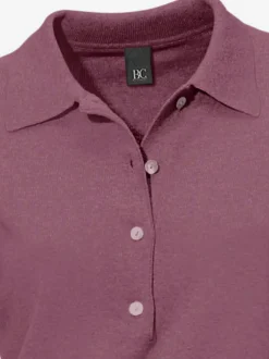 Pull polo avec col classique et demi-patte de boutonnage