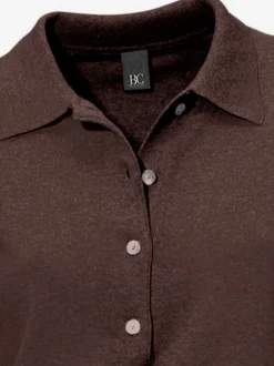 Pull polo avec col classique et demi-patte de boutonnage