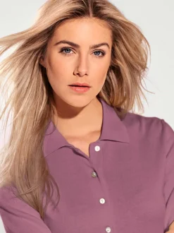 Pull polo avec col classique et demi-patte de boutonnage