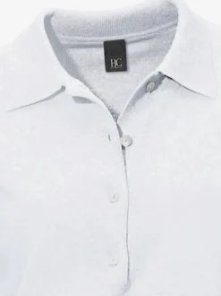 Pull polo avec col classique et demi-patte de boutonnage