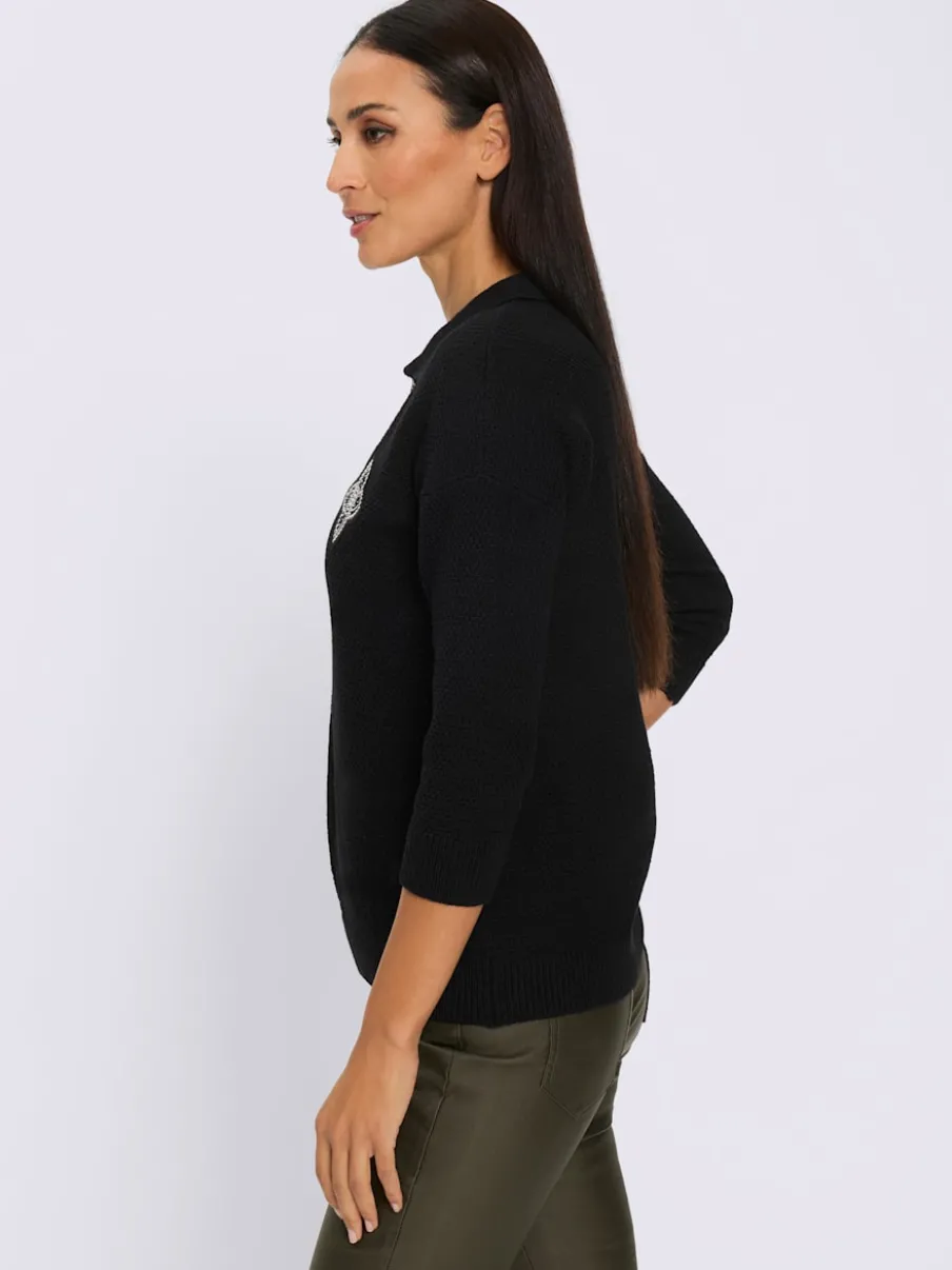 Pull polo pur coton