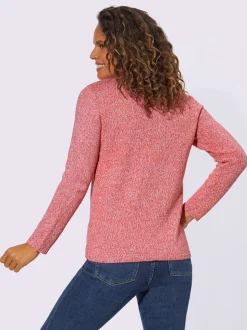 Pulls femmes à col en v et manches longues doux