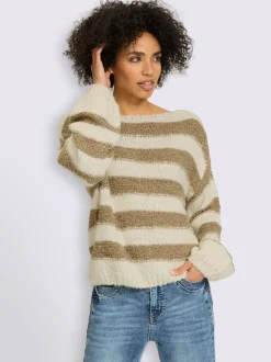 Pull superbe mélange de matières