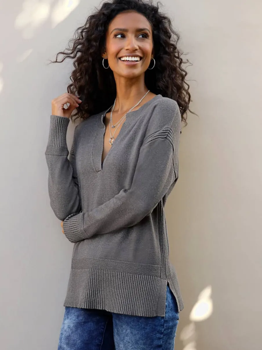 Pull superbe mélange de matières