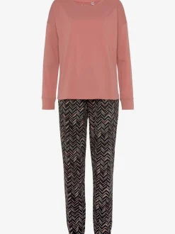 Pyjama au superbe motif sergé chevron